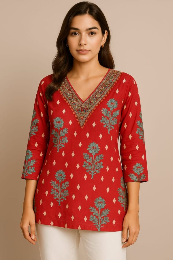 Women Printed Short Kurti